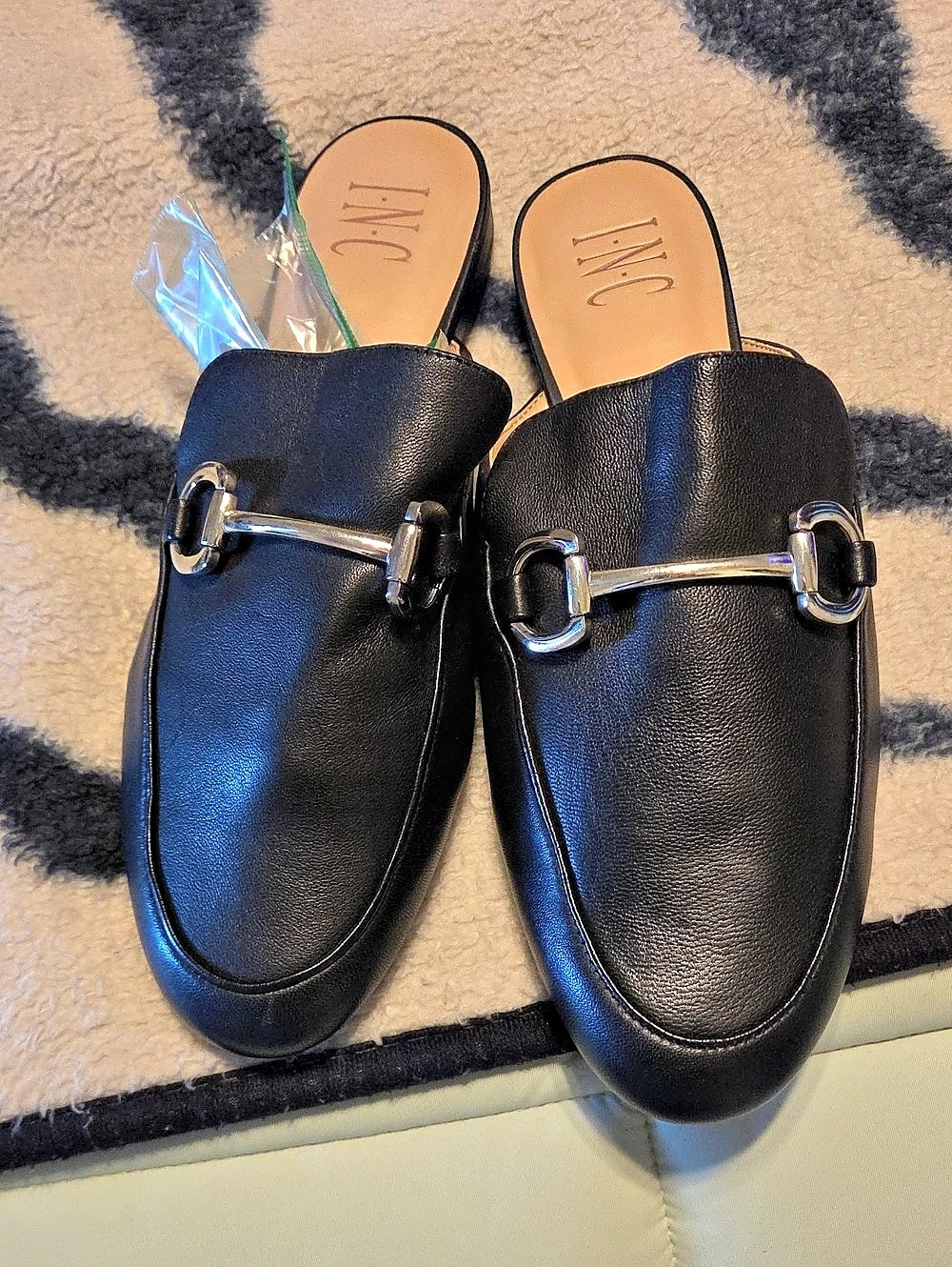 INC Black Mules  New